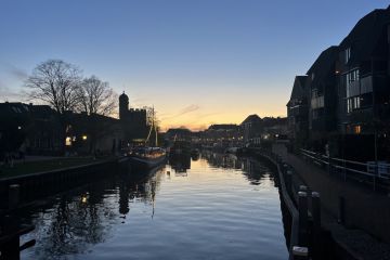 Thorbeckegracht Zwolle 's avonds